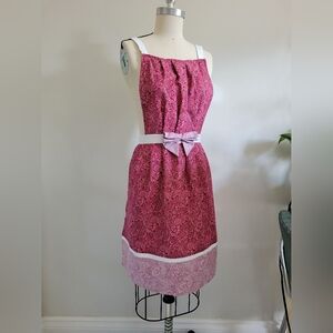 HANDMADE apron with retro vintage housewife vibe